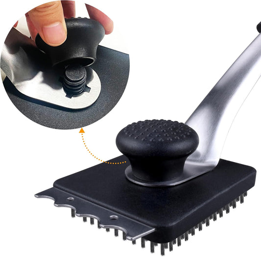 BBQ Cleaning Brush with 2 replacement heads