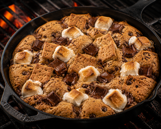 Smoked S’mores Cookie Bars – Campfire Classic On The Grill, Infused With Fruit Wood Smoke Residual Heat