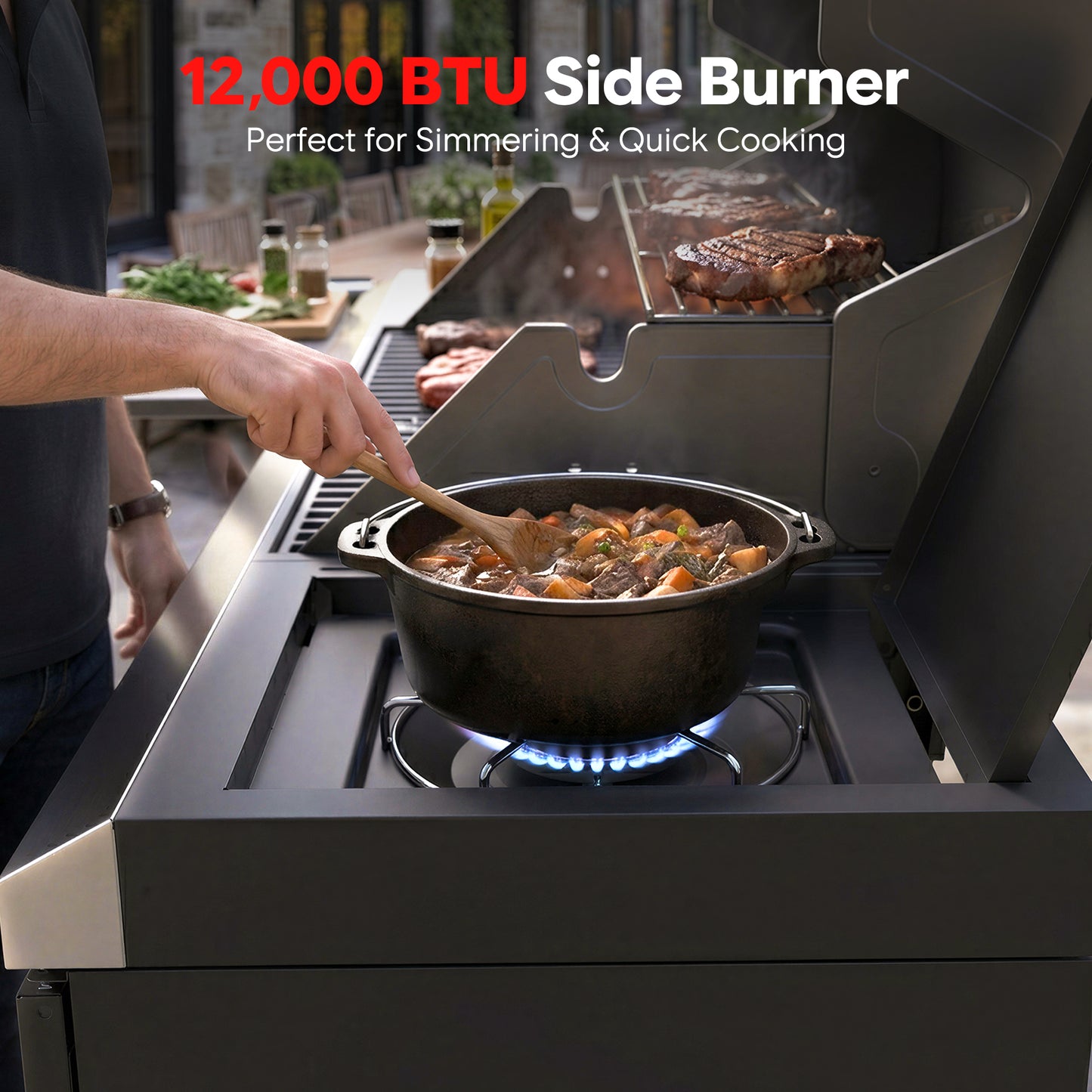 Rustler 3- 5 Burner Gas Grill