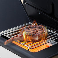 Brandman 4 Burner Propane Gas BBQ Grill, Outdoor Cabinet Style Gas Grill with Side Burner and Lockable Caster Wheels