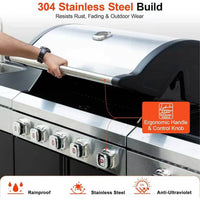 Five-burner Gas Oven And Frying Pan Set