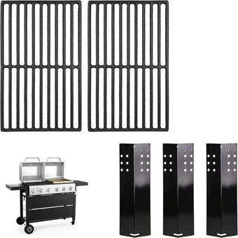 compare product Hoss 2 Grill Grates & 3 Flame Tamers Set