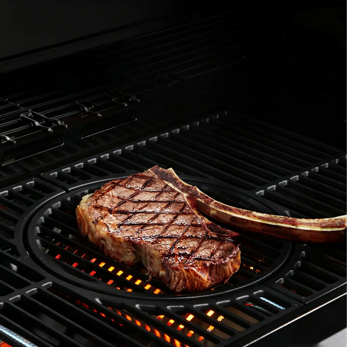 Brandman 5‑Burner Outdoor Propane Gas Grill with Side Burner for Backyard Patio Barbecue Cooking