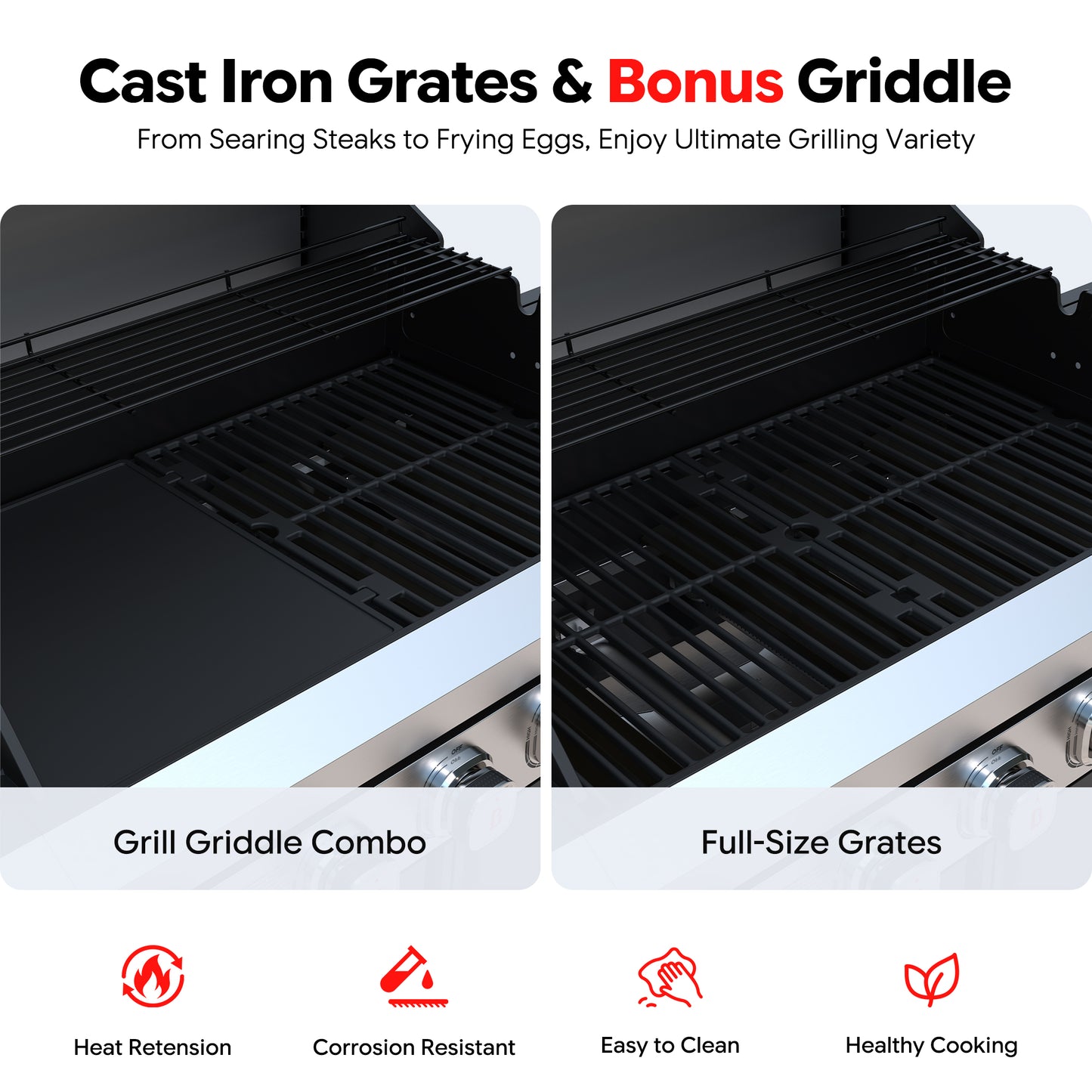 Rustler 3- 5 Burner Gas Grill