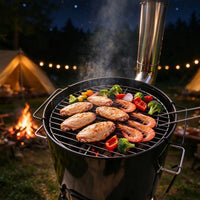 Brandman 4-in-1 Vertical Portable Charcoal Smoker Grill