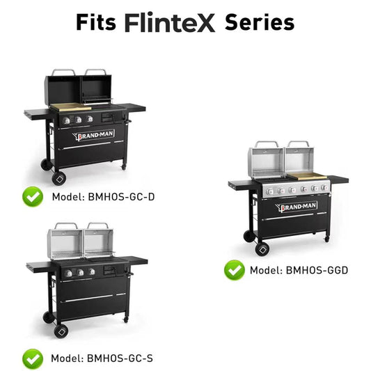 Hoss 2 Grill Grates & 3 Flame Tamers Set