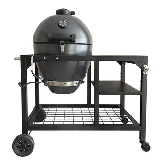 compare product Brandman Steel Kamado Charcoal BBQ Smoker Grill with Mobile Cart