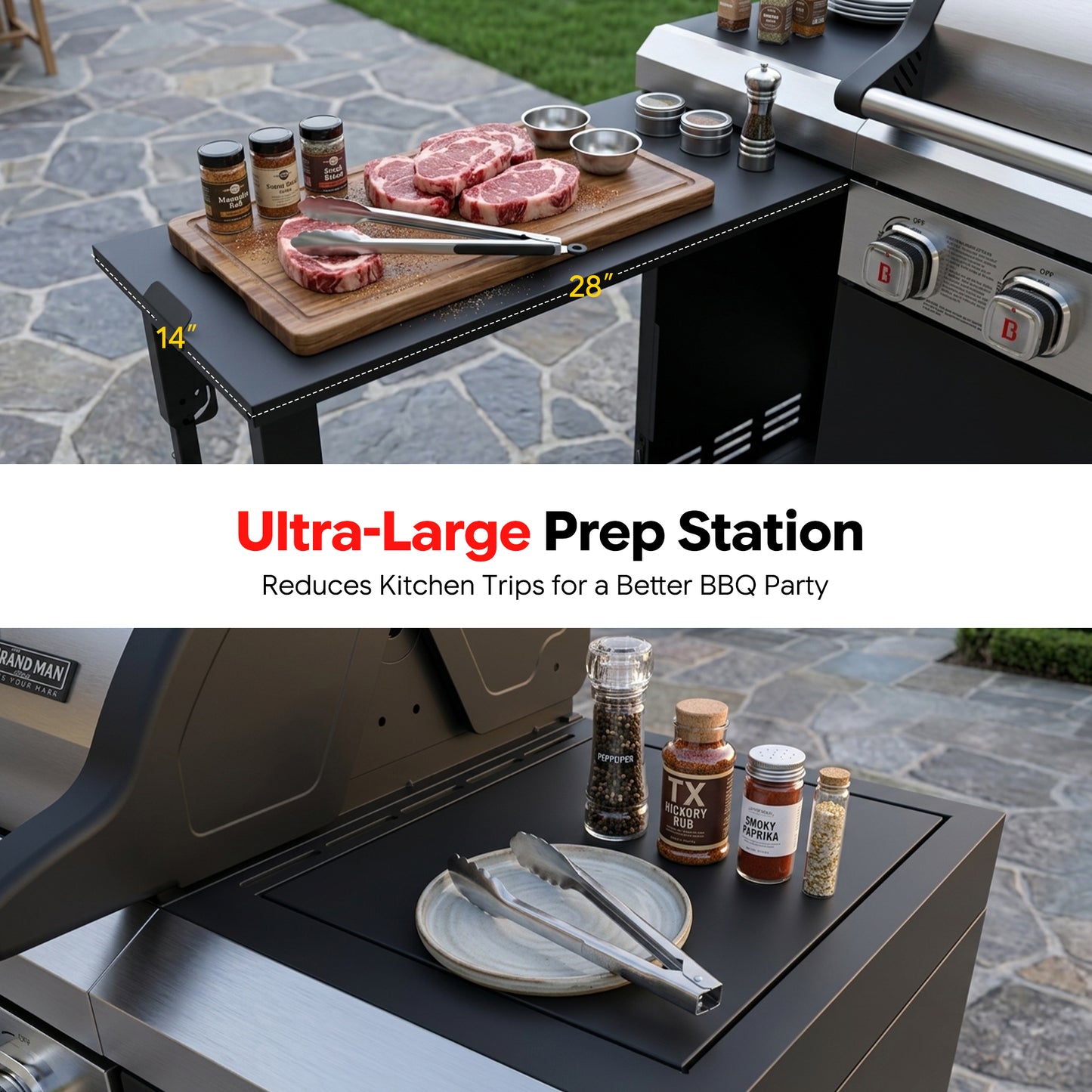 Rustler 3- 5 Burner Gas Grill