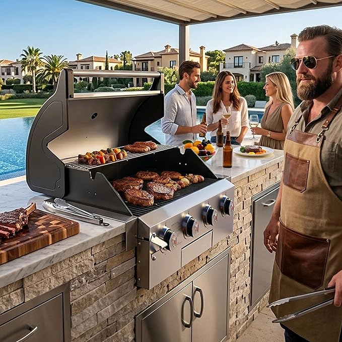 Rustler 4B Built-in Gas Grill