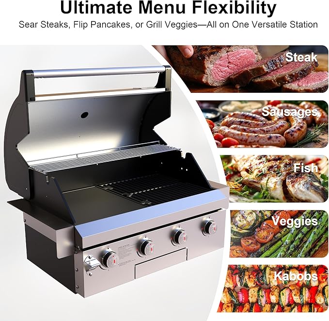 Rustler 4B Built-in Gas Grill