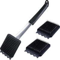 BBQ Cleaning Brush with 2 replacement heads