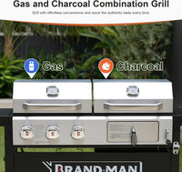 Propane Gas and Charcoal Grill Combo,Grill and Griddle