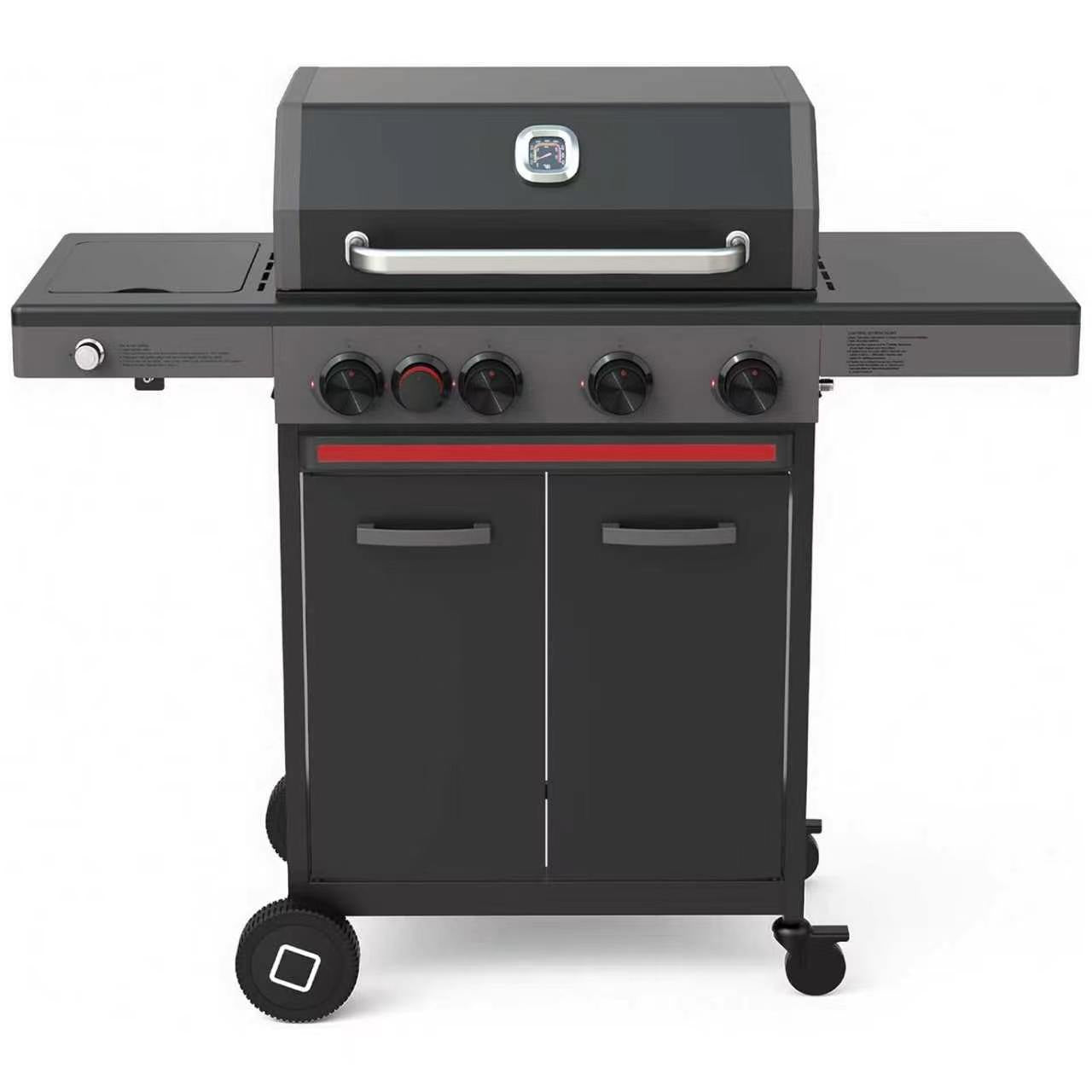 4-Burner Propane BBQ Grill for Backyard