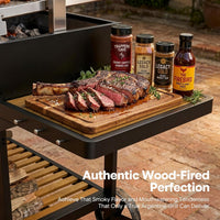 Adjustable Argentine Santa Maria Wood Charcoal BBQ Grill for Backyard Asado