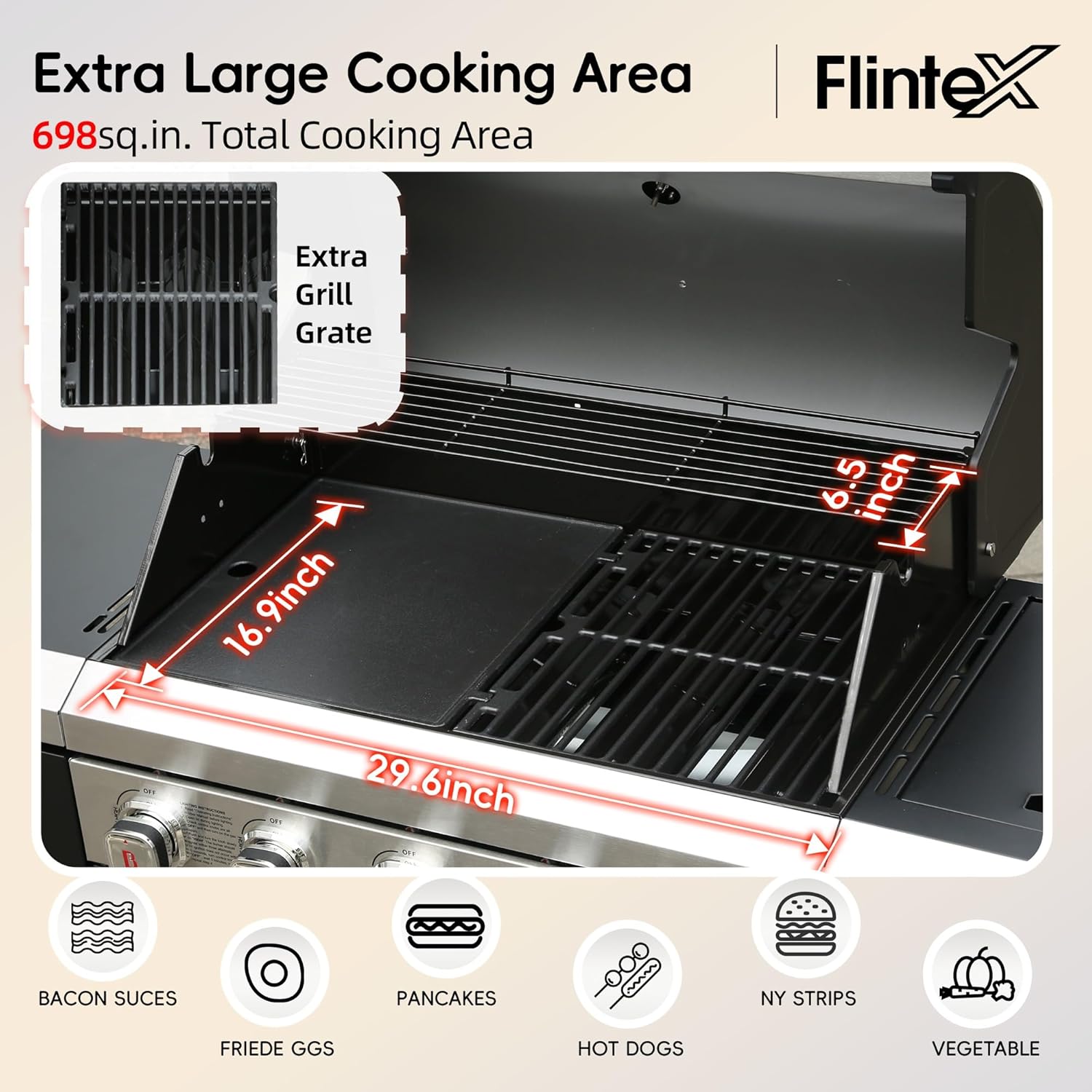 5-Burner 52000 BTU Stainless Steel Grill Island, Dual Fuel with Storage