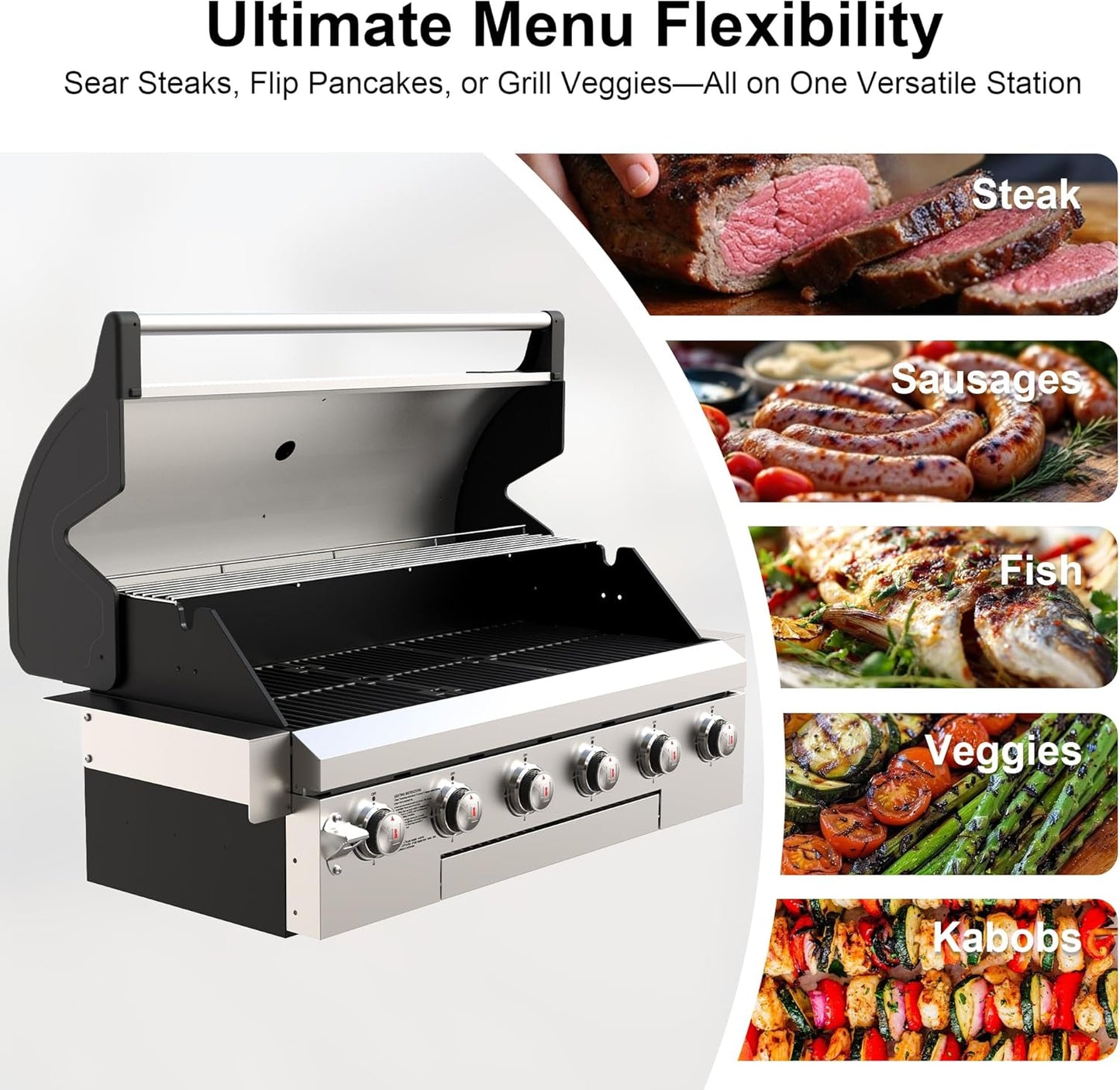 Rustler 6B Built-in Gas Grill