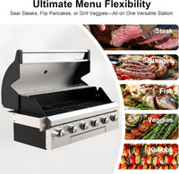 Rustler 6B Built-in Gas Grill