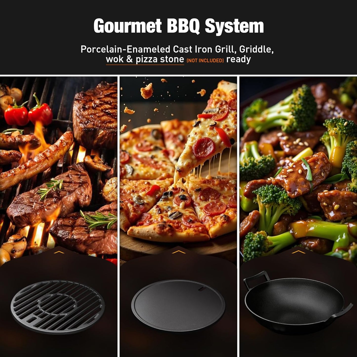 5-Burner Infrared Gas Grill 60000 BTU Propane/Natural Gas Outdoor BBQ
