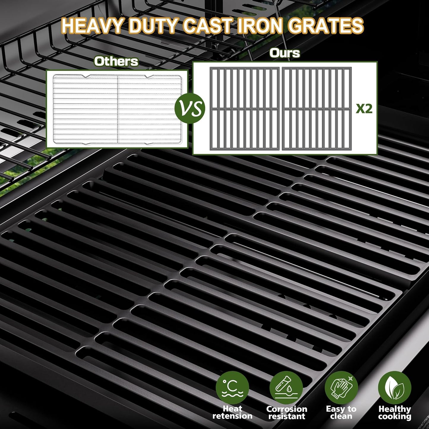Propane Gas and Charcoal Grill Combo, Grill and Grill
