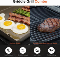 Propane Gas and Charcoal Grill Combo,Grill and Griddle