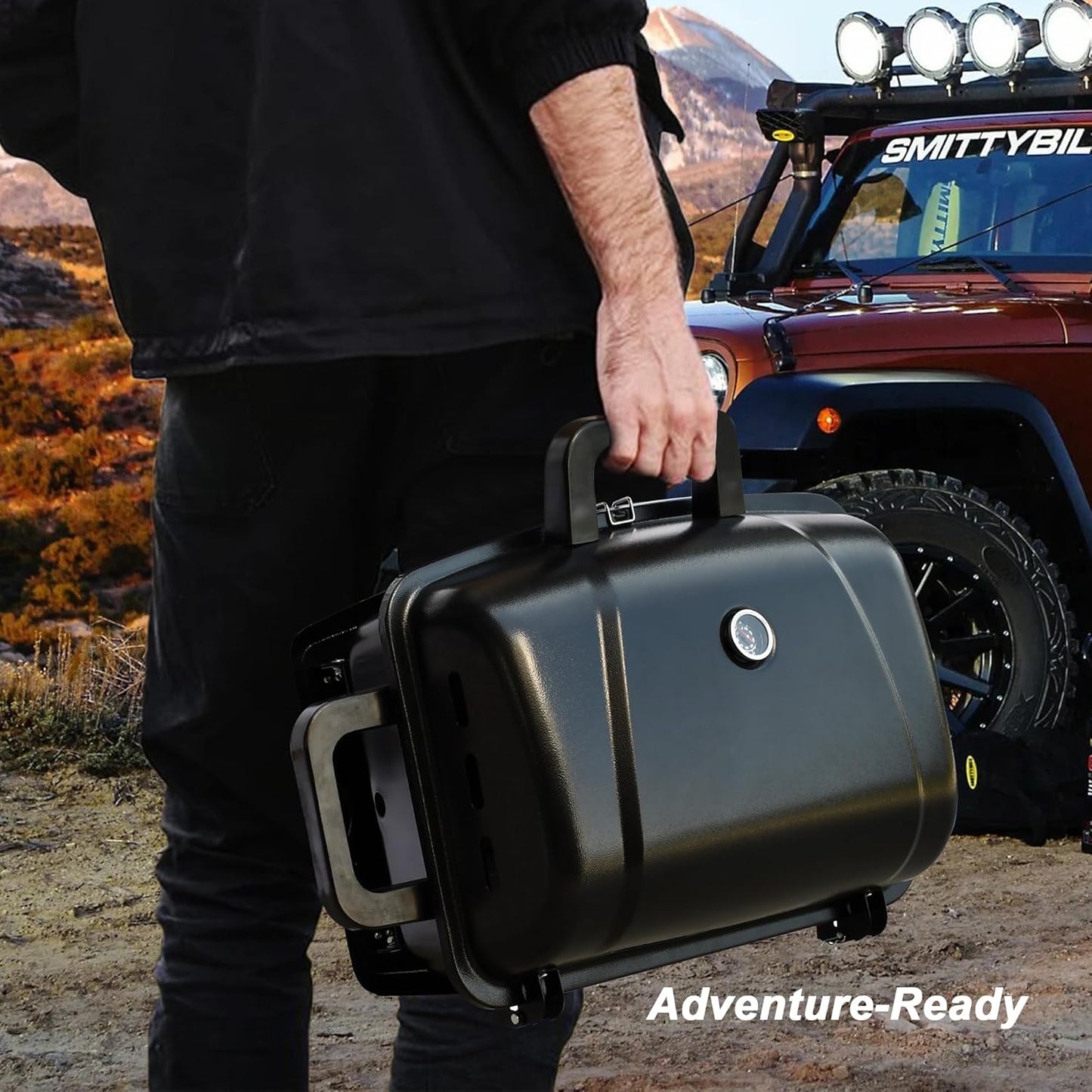Brandman 1-Burner Portable Tabletop Propane Camping Grill
