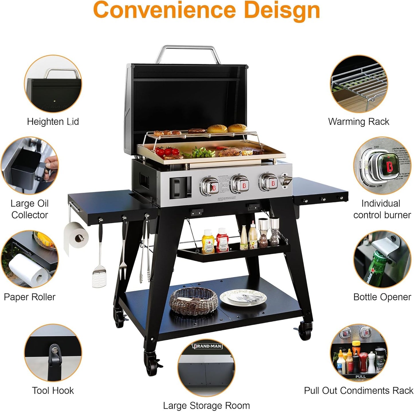 Badlands 3 Burner Gas Griddle