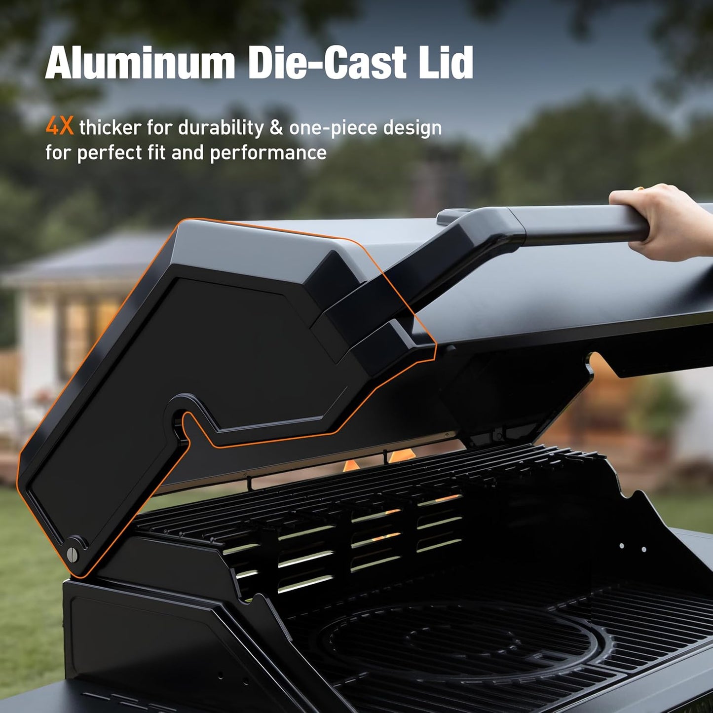 5-Burner Infrared Gas Grill 60000 BTU Propane/Natural Gas Outdoor BBQ