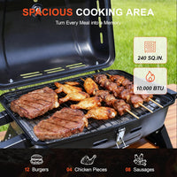 Brandman 1-Burner Portable Tabletop Propane Camping Grill