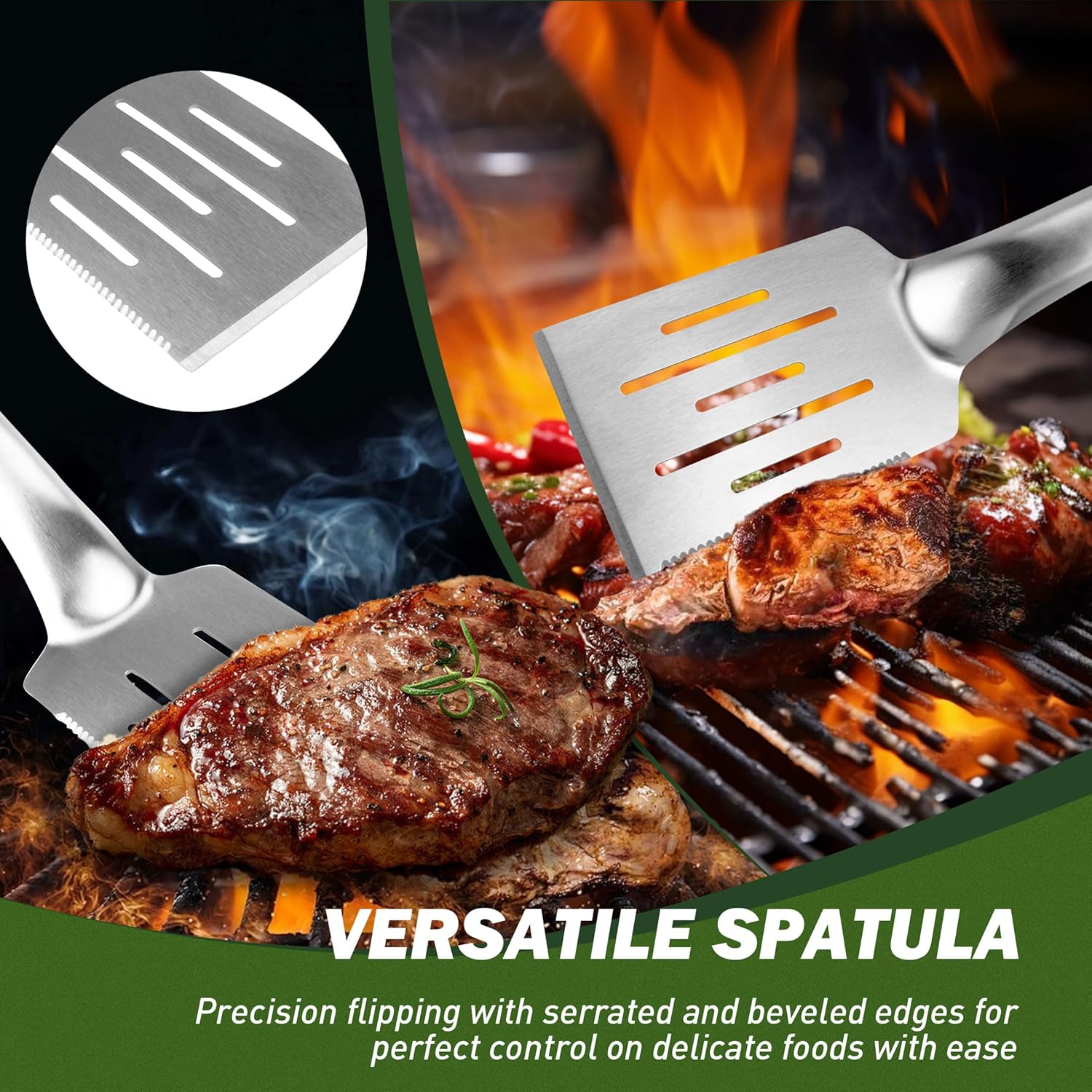 3 pcs BBQ Tool set