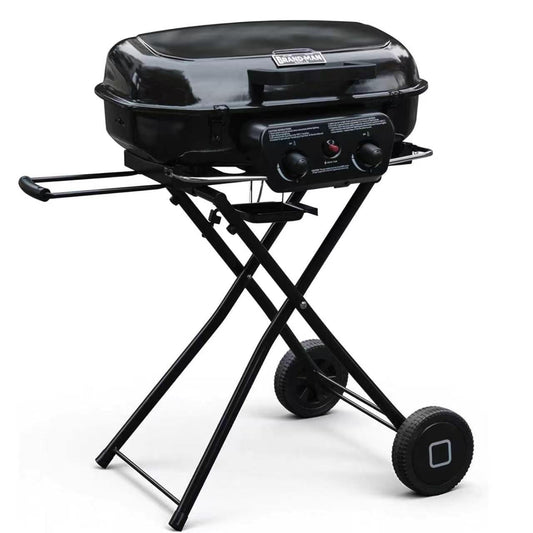 2-Burner Portable Propane Gas Grill- Black
