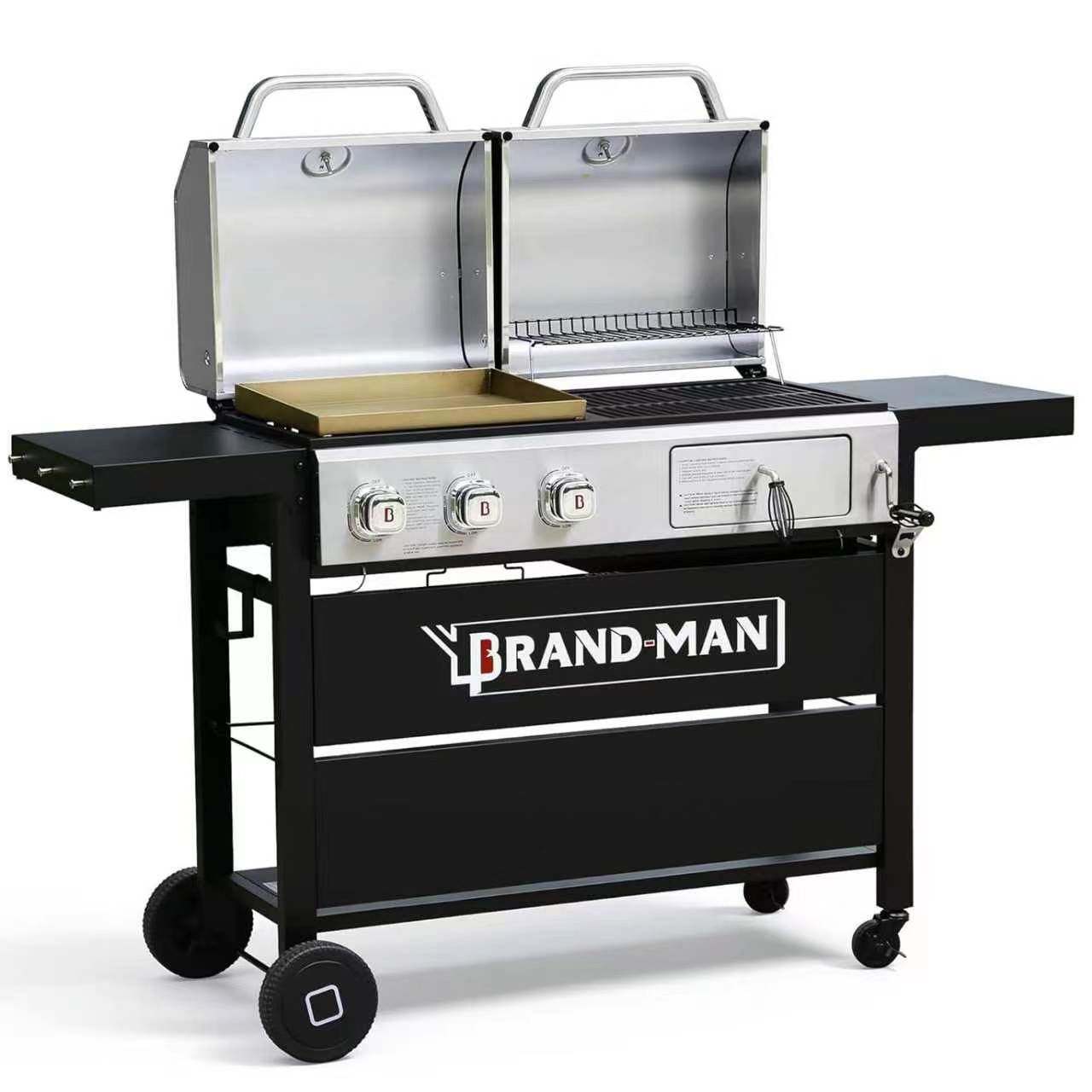 Propane Gas and Charcoal Grill Combo,Grill and Griddle
