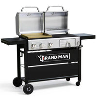 Propane Gas and Charcoal Grill Combo,Grill and Griddle