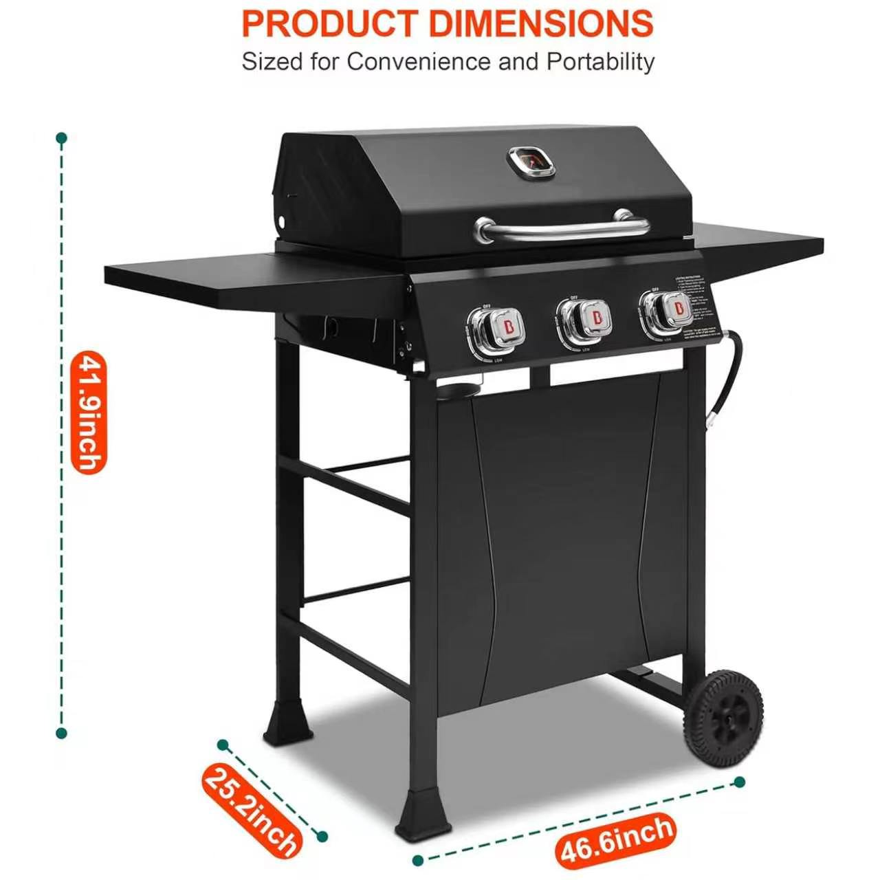 3 Burner Gas Grill