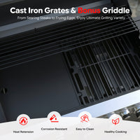 Rustler 3- 5 Burner Gas Grill
