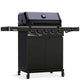 5-Burner Infrared Gas Grill 60000 BTU Propane/Natural Gas Outdoor BBQ