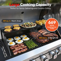 Rustler 3- 5 Burner Gas Grill